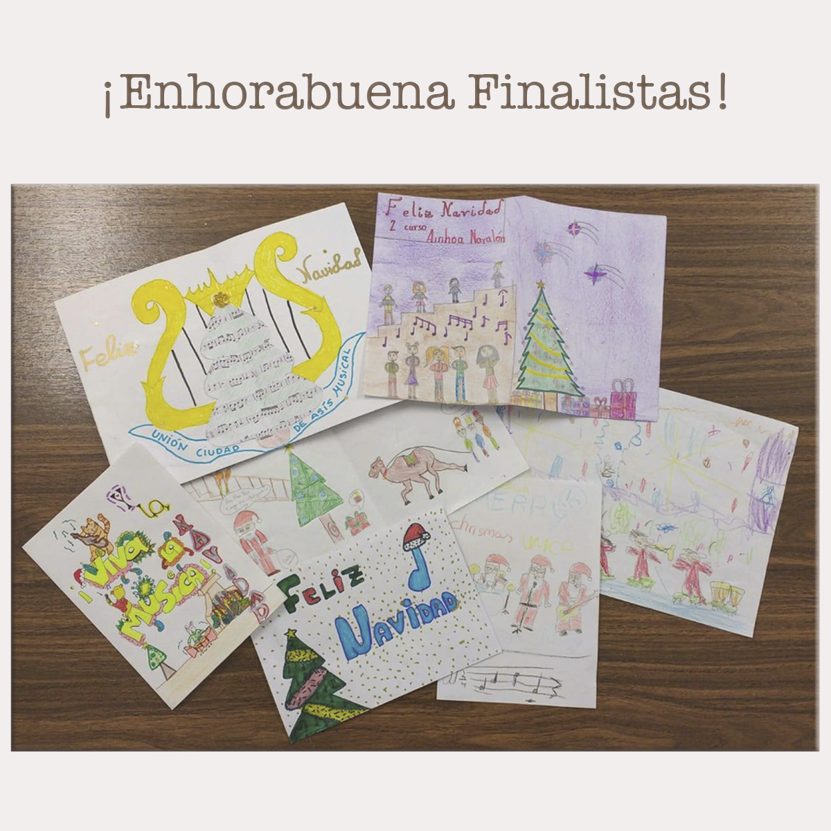 Finalistas del concurso de Postales Navideñas 201820